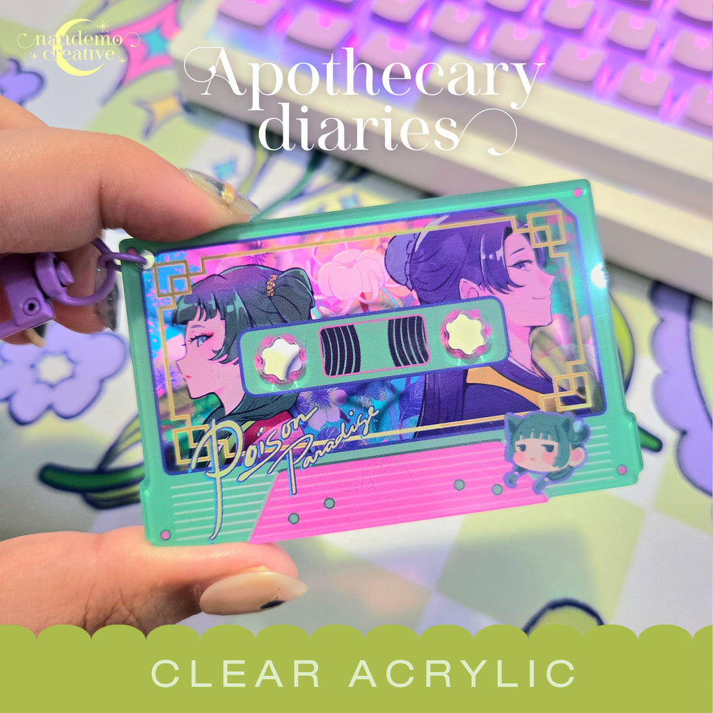 Apothecary Diaries Anime Casette Acrylic Keychain Jinmao Maomao Jinshi