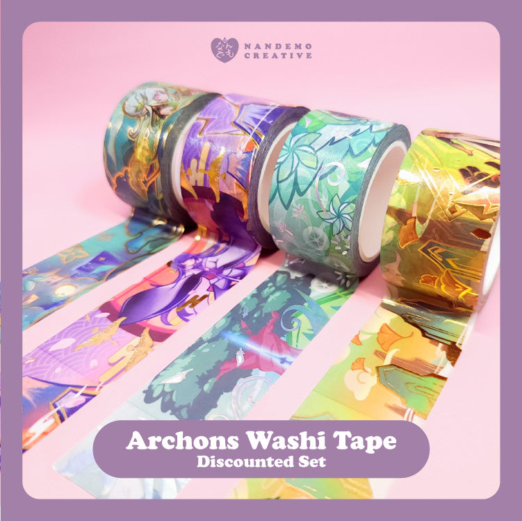 Genshin Impact Archon Foil Washi Tapes