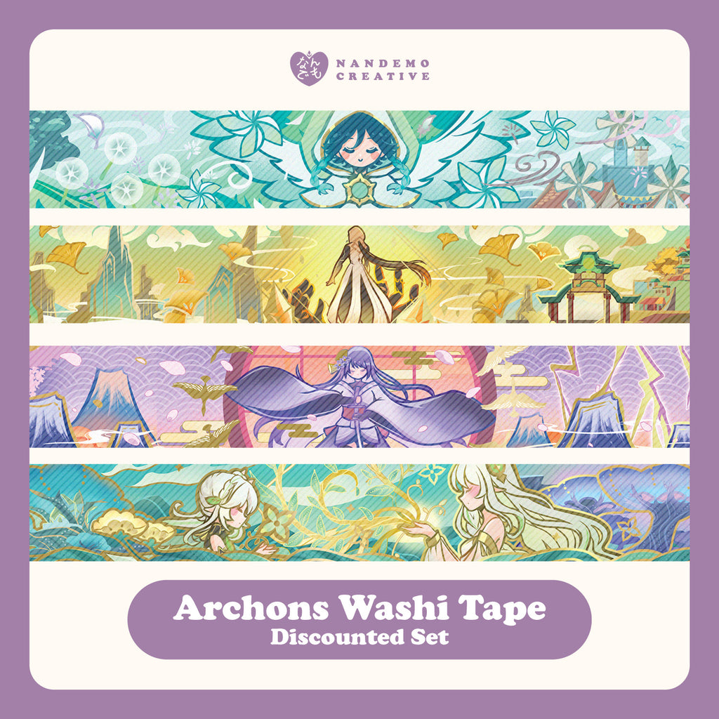 Genshin Impact Archon Foil Washi Tapes