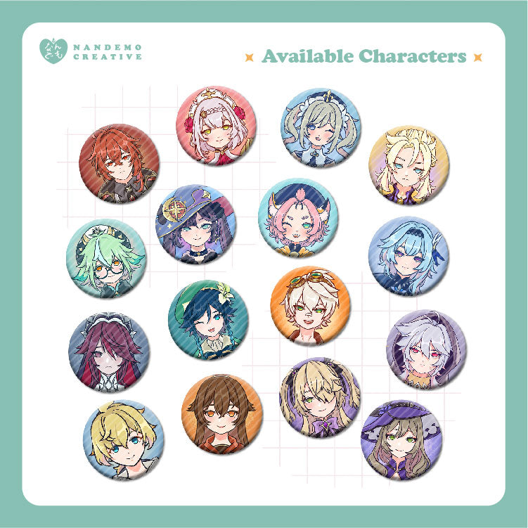 Genshin Impact Mondstadt 1.25 inch Button Pin