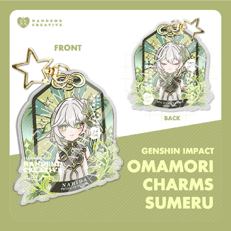 Genshin Impact Cute Omamori Japanese Goodluck Charms Sumeru Characters