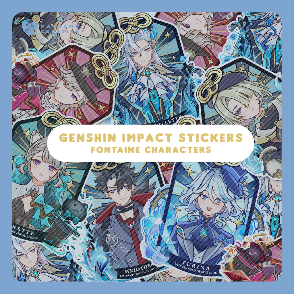 Genshin Impact Fontaine Stickers