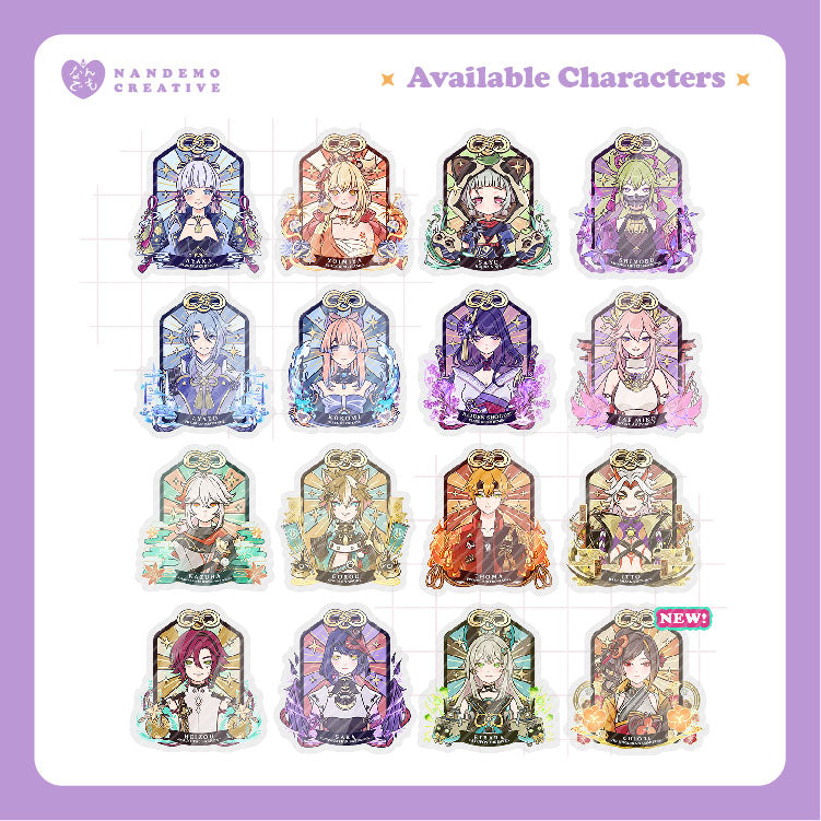 Genshin Impact Inazuma Omamori Charm Acrylic Keychain