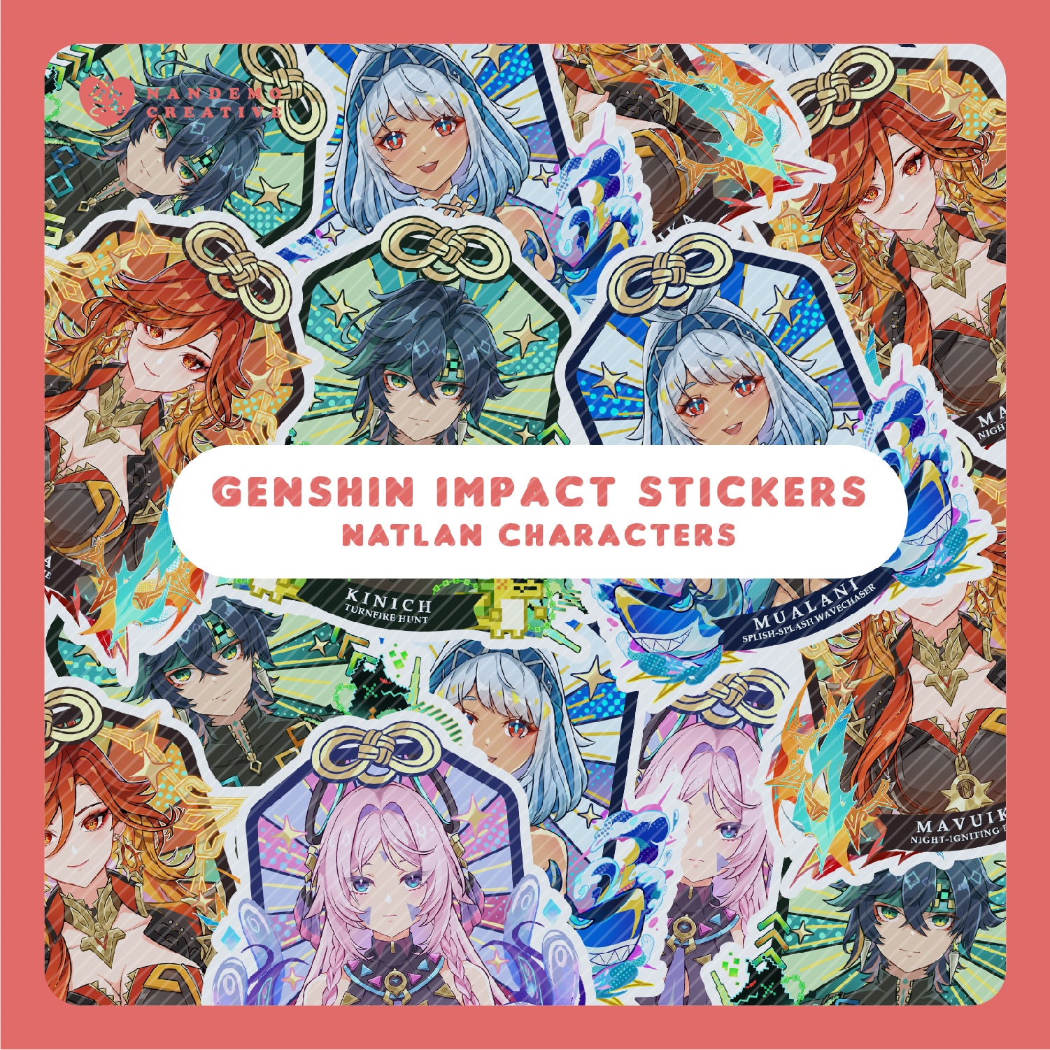 Genshin Impact Natlan Stickers – Nandemo Creative