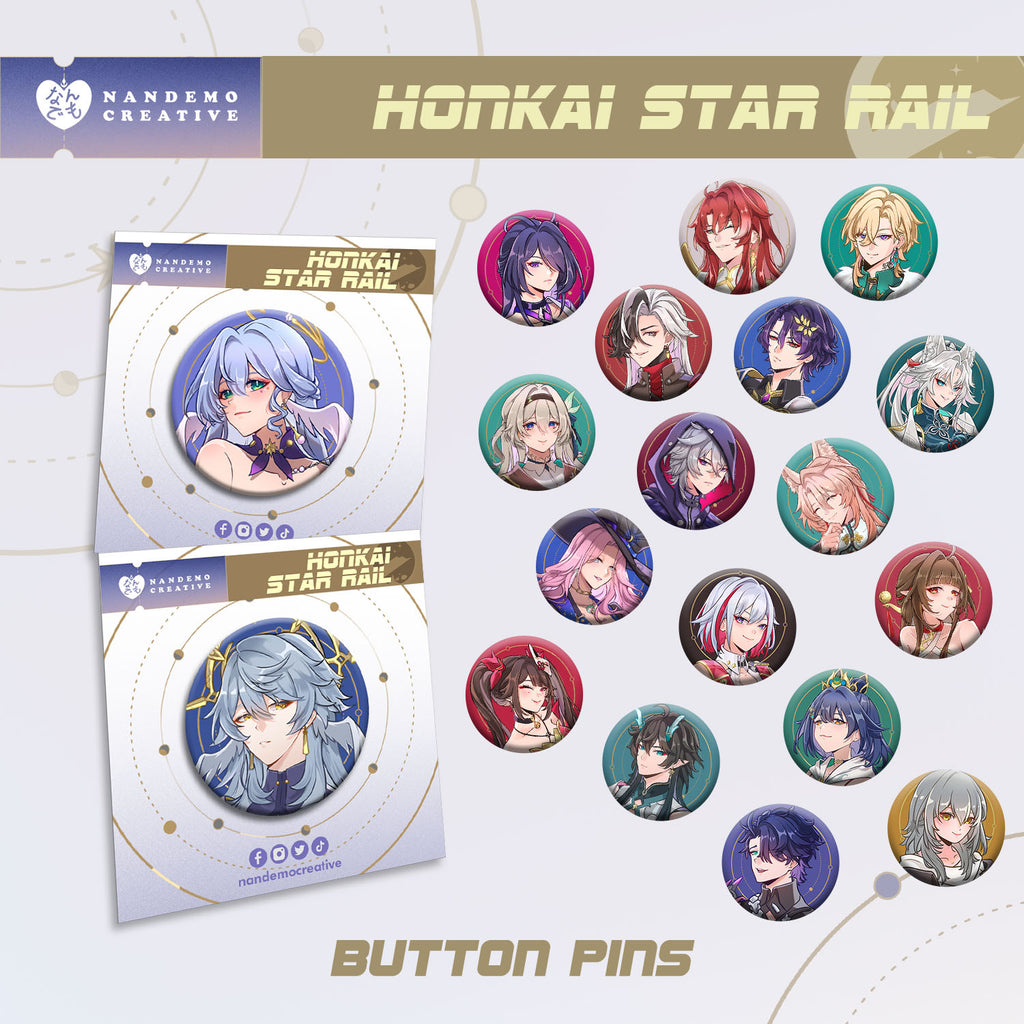 HSR Button Pins Holo