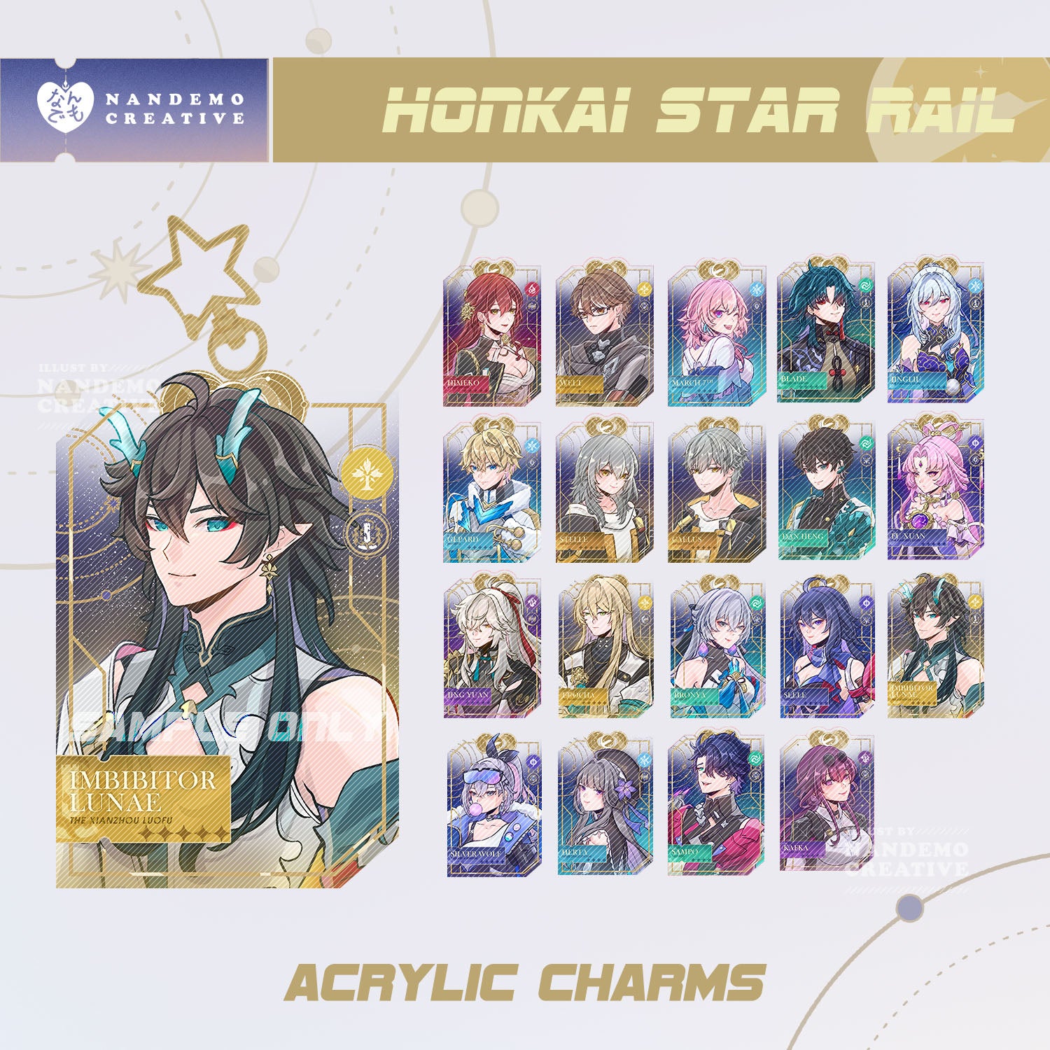 HSR Acrylic Charms - Older Characters