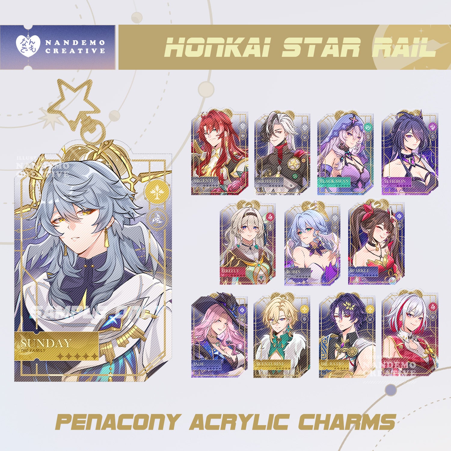 HSR Acrylic Charms - Penacony