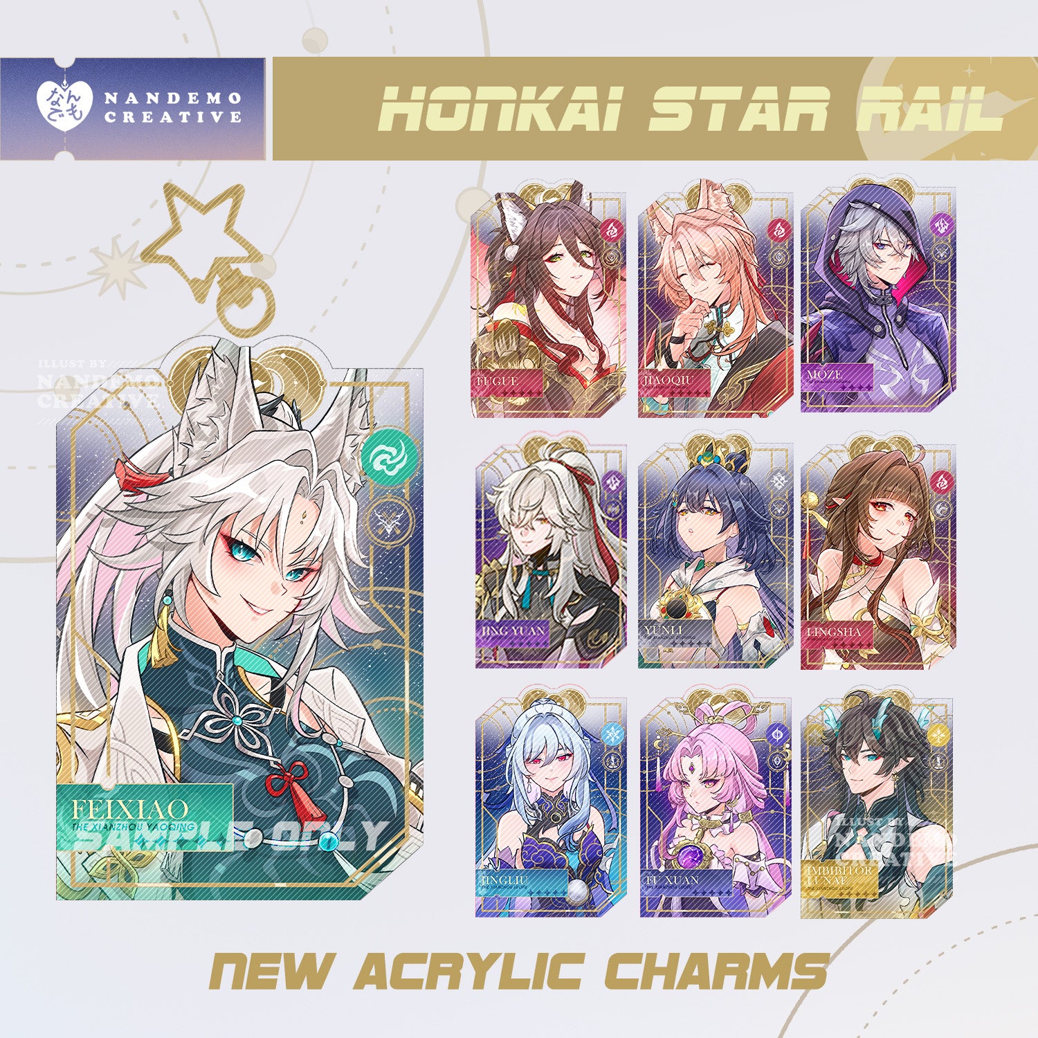 HSR Acrylic Charms - Xianzhou Alliance