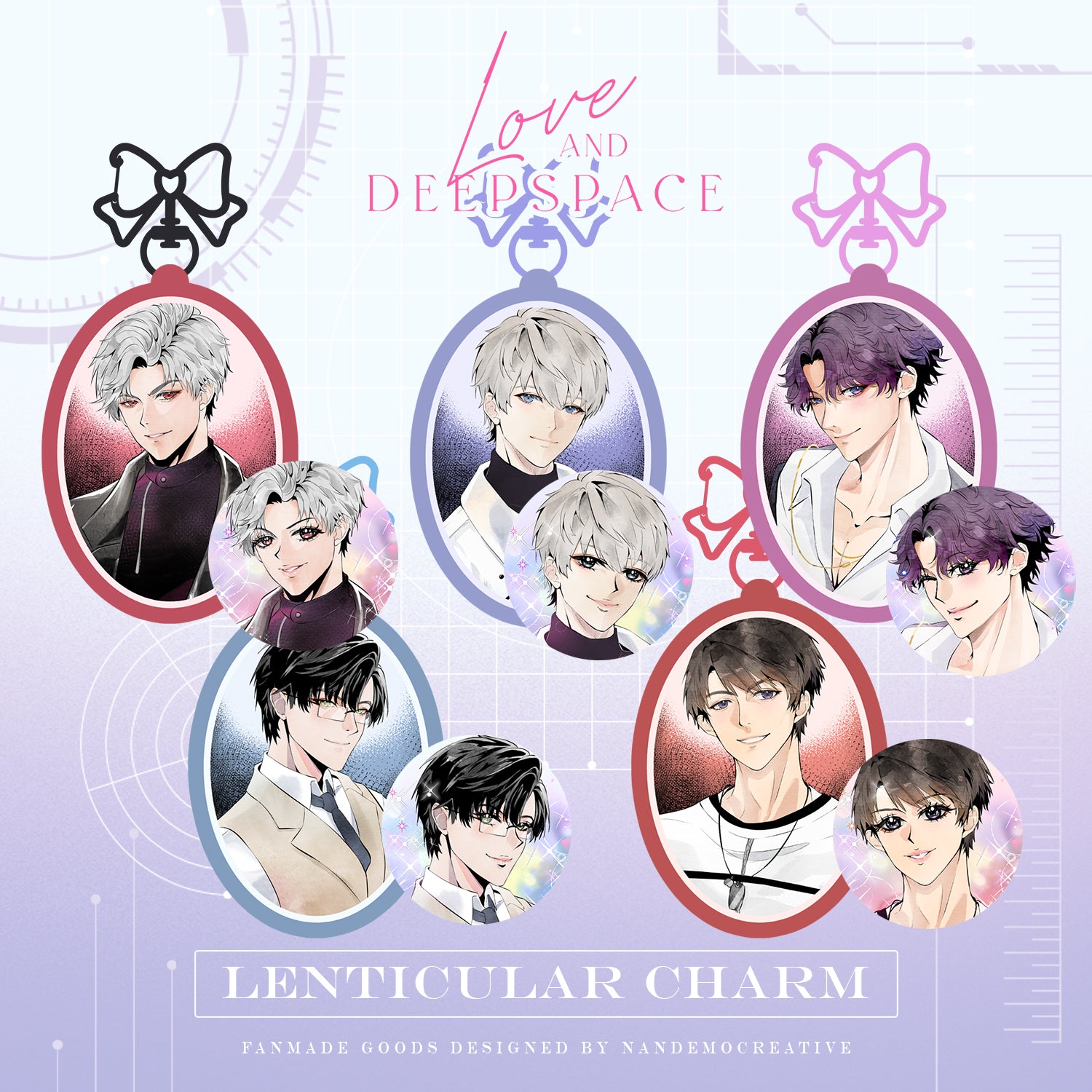 Love and Deepspace LADS - Lenticular Animated Shoujo Manga Charm