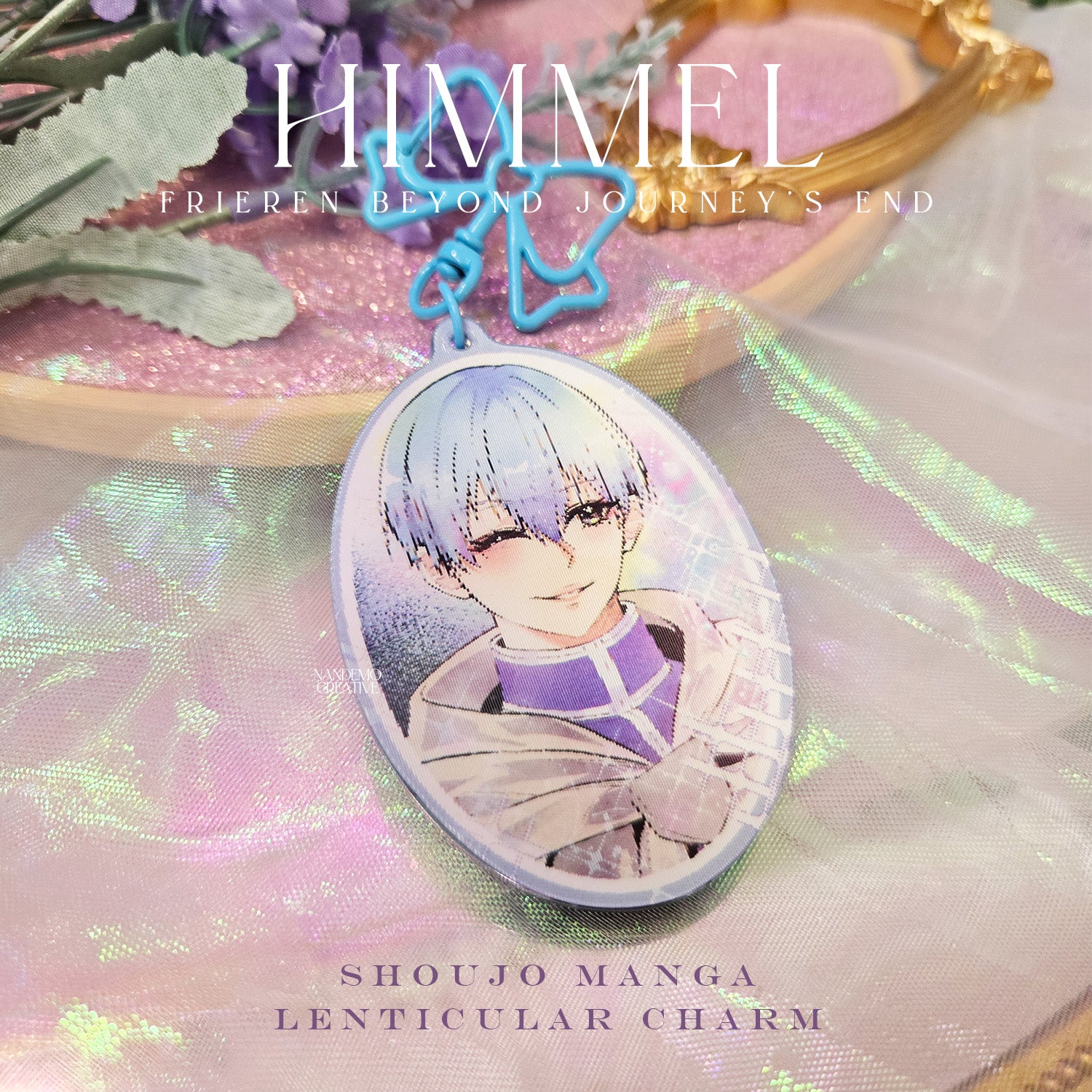 Shoujo Manga inspired lenticular charm - Himmel, Jinshi, HSR Sunday