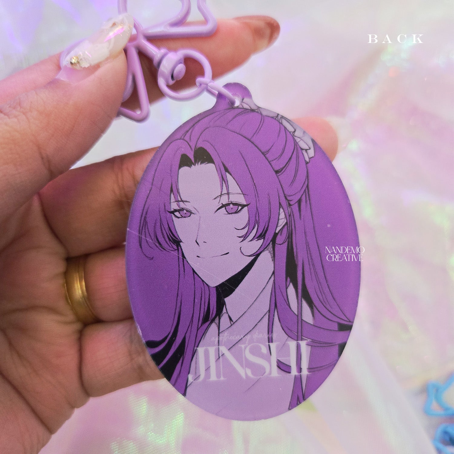 Shoujo Manga inspired lenticular charm - Himmel, Jinshi, HSR Sunday