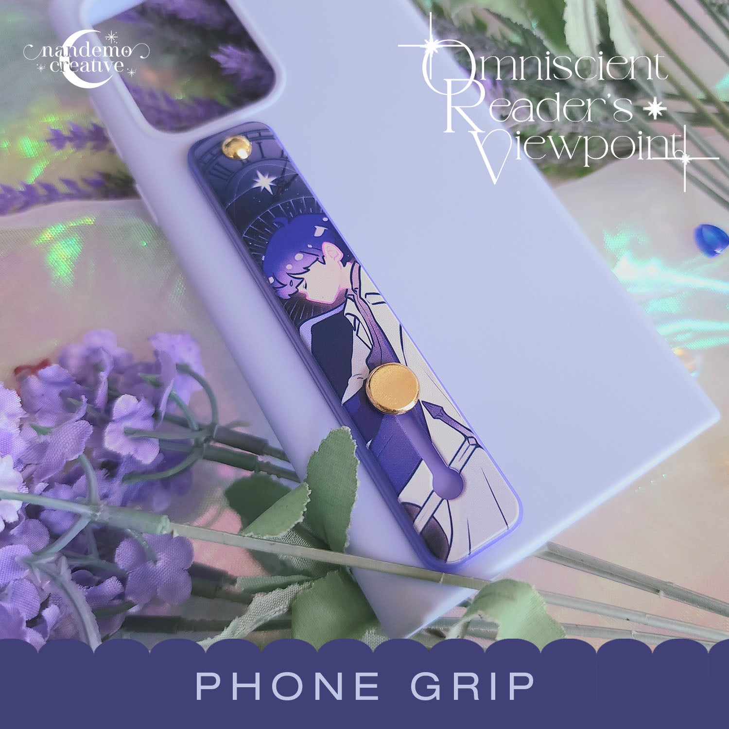 ORV Phone grip - Purple/Dark Blue – Nandemo Creative