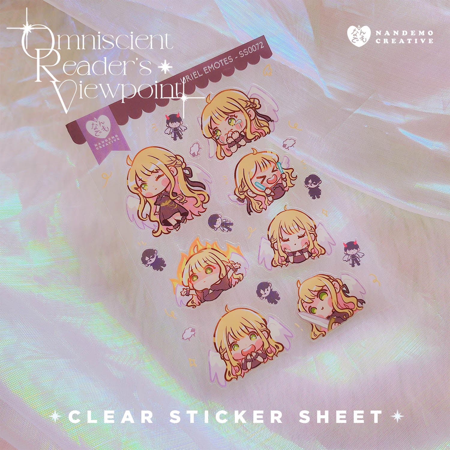 ORV Omniscient Reader's Viewpoint Uriel JoongDok Chibi Cute Clear Waterproof Stickers
