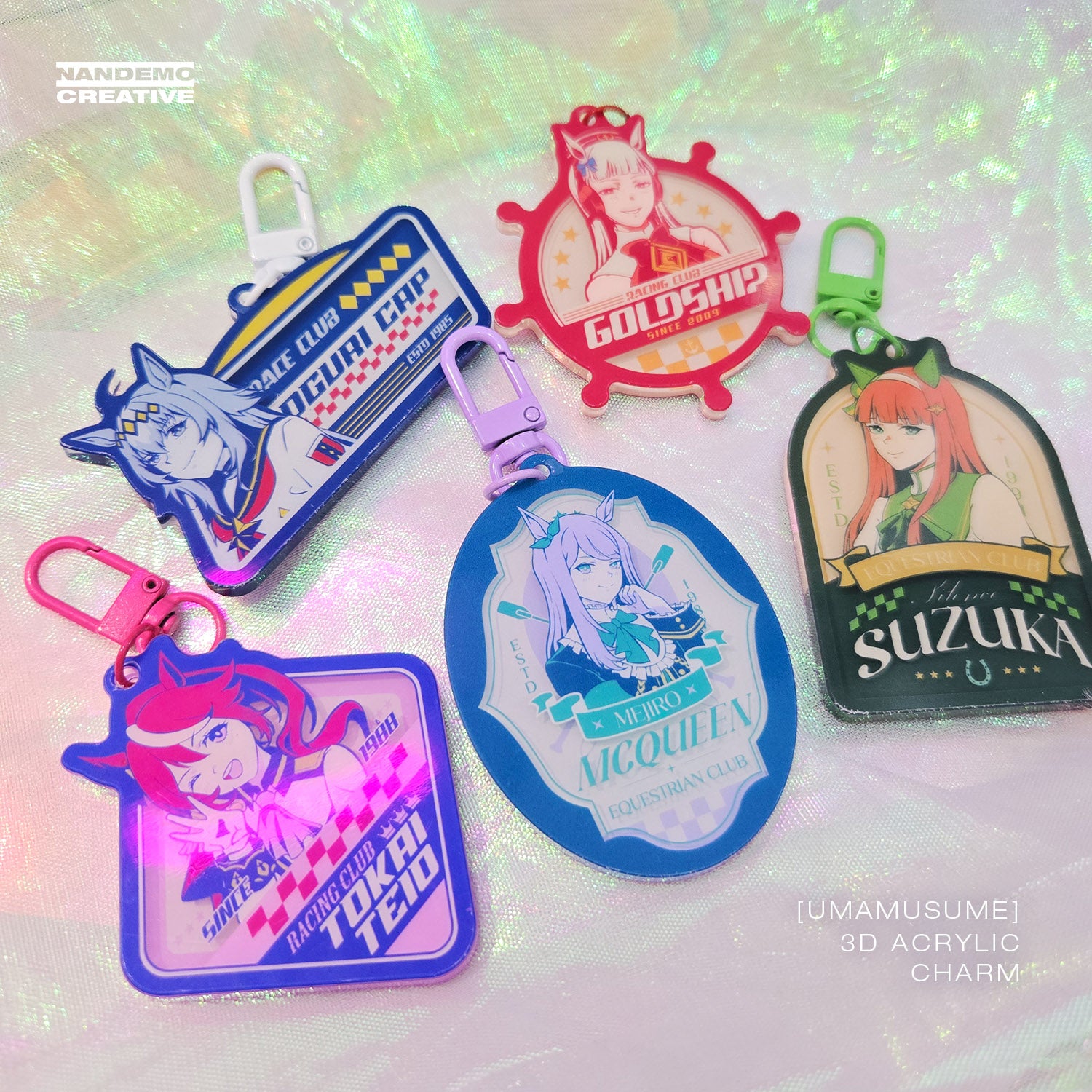 Uma Musume Pretty Derby Anime - 3D Acrylic Keychain or Wooden Charm
