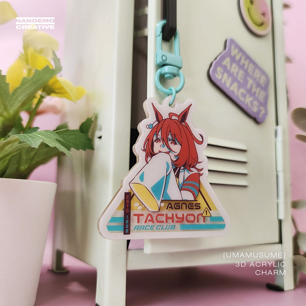 Uma Musume Pretty Derby Anime - 3D Acrylic Keychain or Wooden Charm