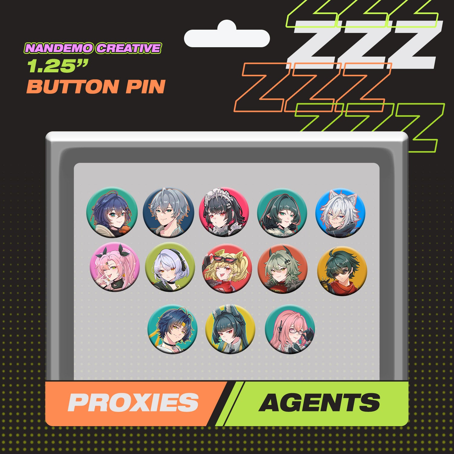 Zenless Zone Zero - Button Pins - Agents Proxy ZZZ