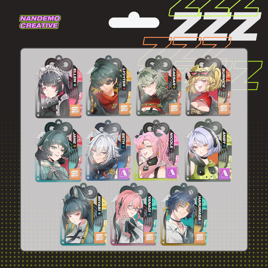 Zenless Zone Zero - Acrylic Keychain - Agents ZZZ