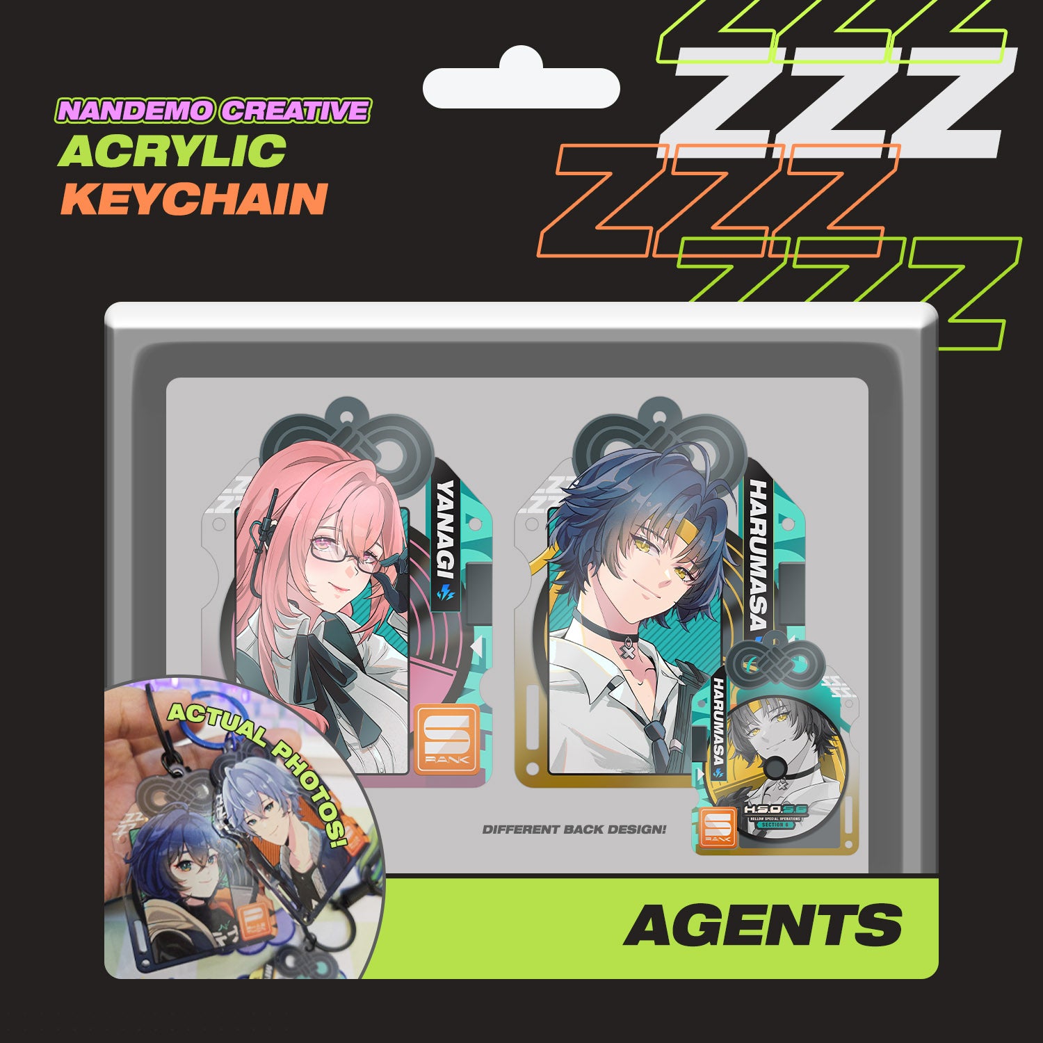 Zenless Zone Zero - Acrylic Keychain - Agents ZZZ