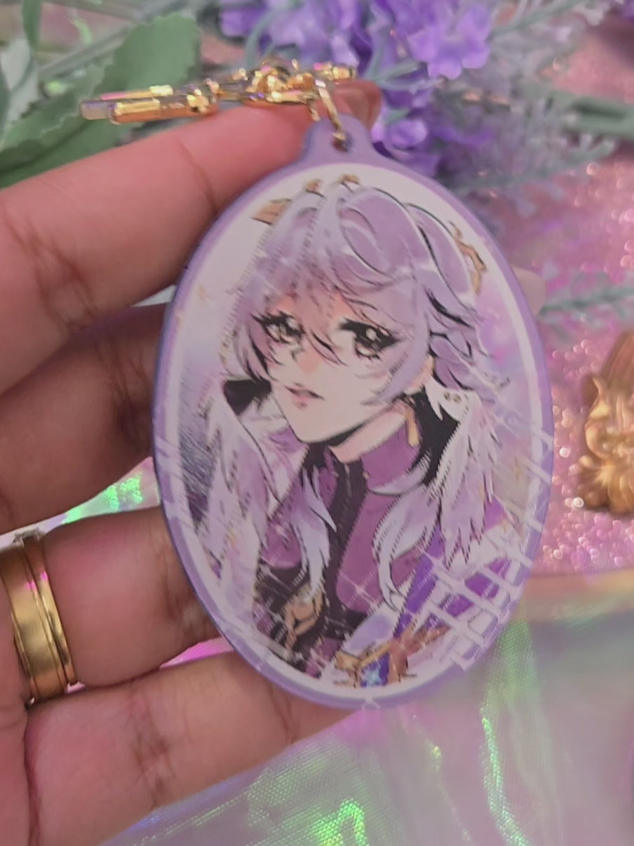 Shoujo Manga inspired lenticular charm - Himmel, Jinshi, HSR Sunday